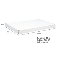 Großbriefkarton 230x160x20 mm - weiß MG5W