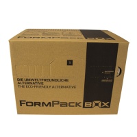 FORMPACK-BOX - mobile Spendebox mit umweltfreundlichem Luftpolsterpapier FPB01