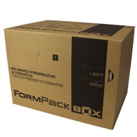 FORMPACK-BOX - mobile Spendebox mit umweltfreundlichem Luftpolsterpapier FPB01