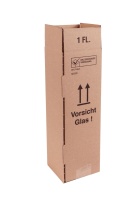 Flaschenversandkarton Wein für 1 Flasche (inkl. Einlage) FL01K