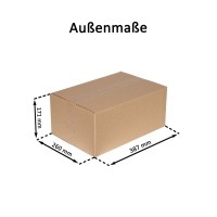 Karton 381x254x165 mm - einwellig KP1010