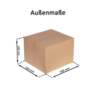 Karton 340 x 320 x 240 mm einwellig - KP156