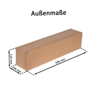 Karton 500 x 100 x 110 mm - einwellig KP144