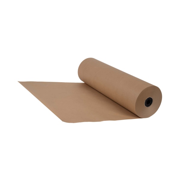 Packpapier-Rolle, Breite 600 mm, 250 lfm Gewicht 11 kg, 70 g /m ² Kraftpapier PP201