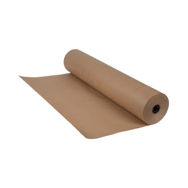 Packpapier-Rolle, Breite 900 mm, 250 lfm Gewicht 16 kg, 70 g /m ² Kraftpapier PP203