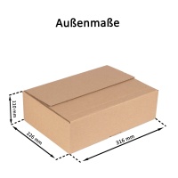 Karton 310 x 220 x 100 mm - Automatikboden FIX13