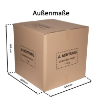 Karton 600x600x600 mm (Außenmaß) - zweiwellig KP250