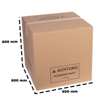 Karton 600x600x600 mm (Außenmaß) - zweiwellig mit Höhenriller bei 300/400/500 mm KP251